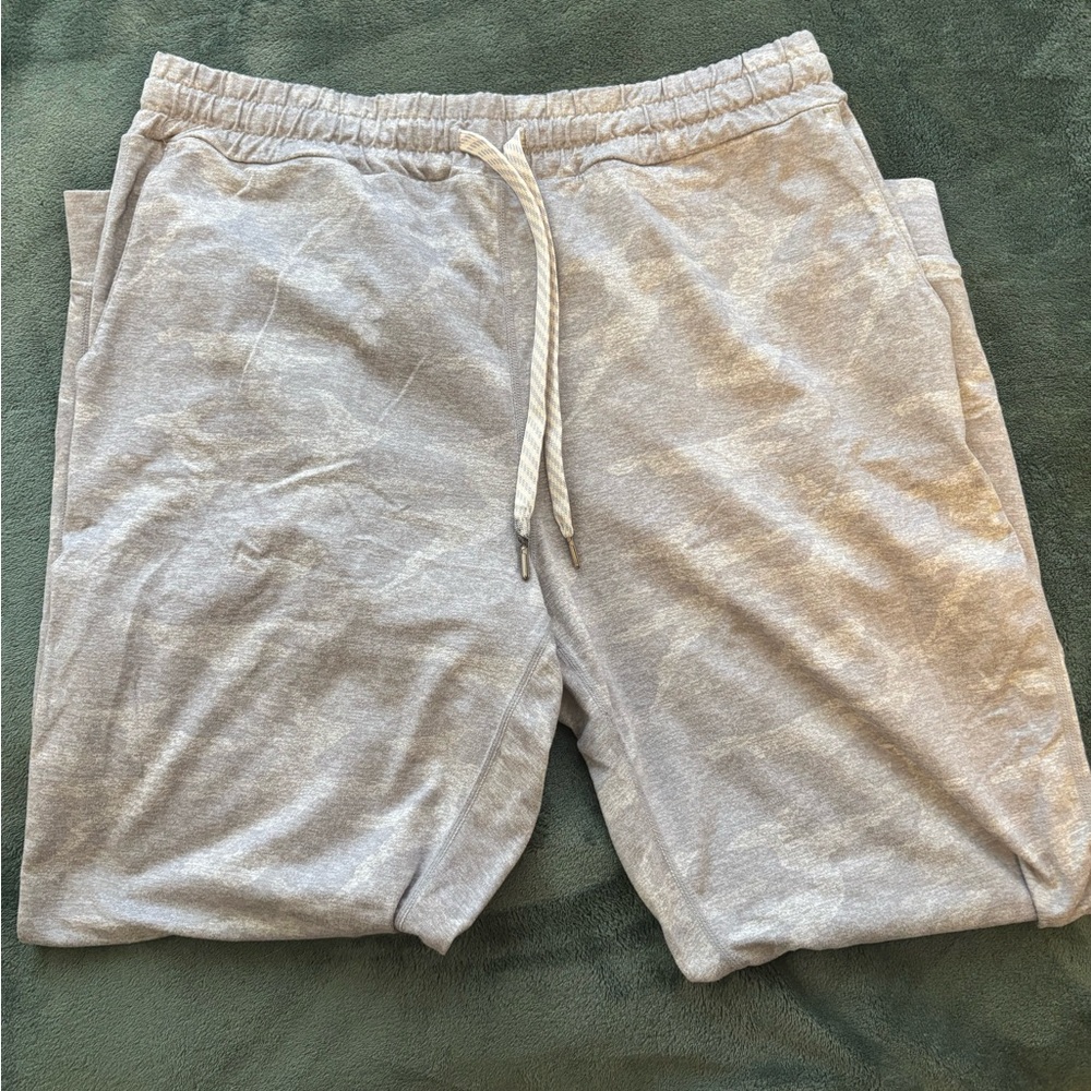 Vuori Heather Gray Jogger Shorts